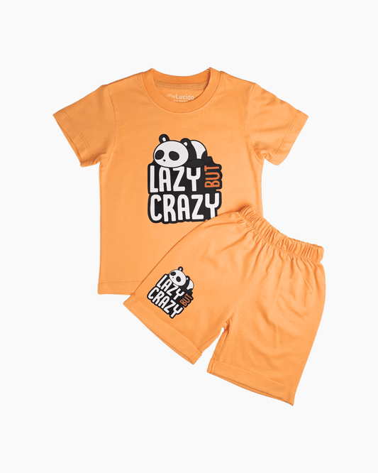 Summer Kids Short Set - Lazy Panda