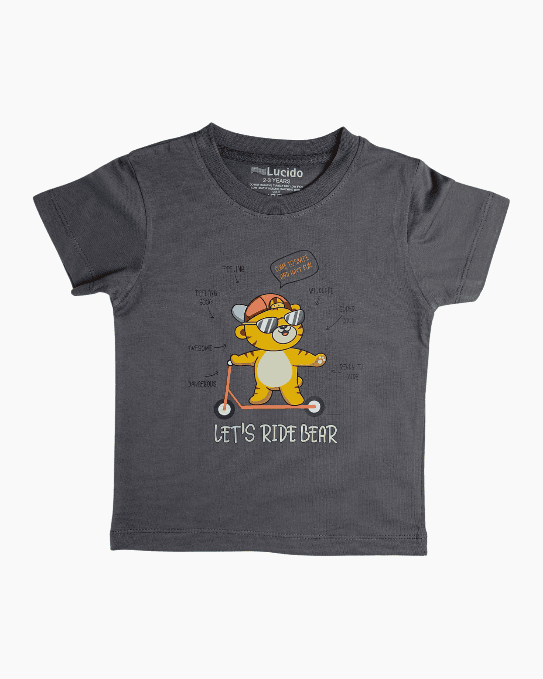Summer Kids Short Set - Grey Cat