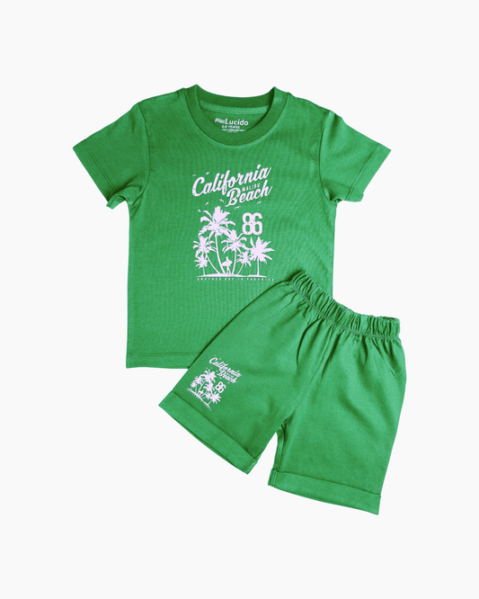 Summer Kids Short Set - California Beach