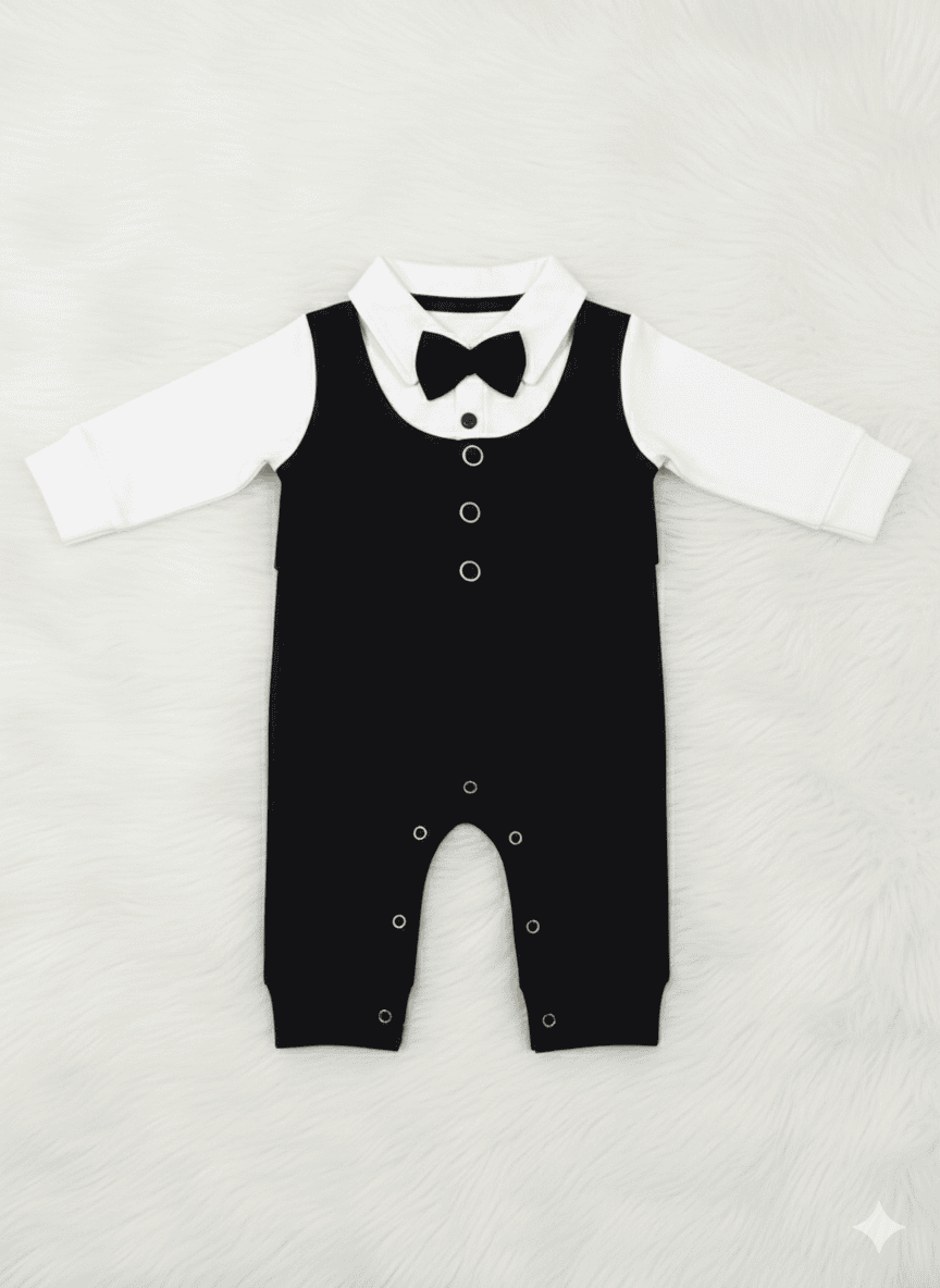 Tuxedo Fashion Romper Infants
