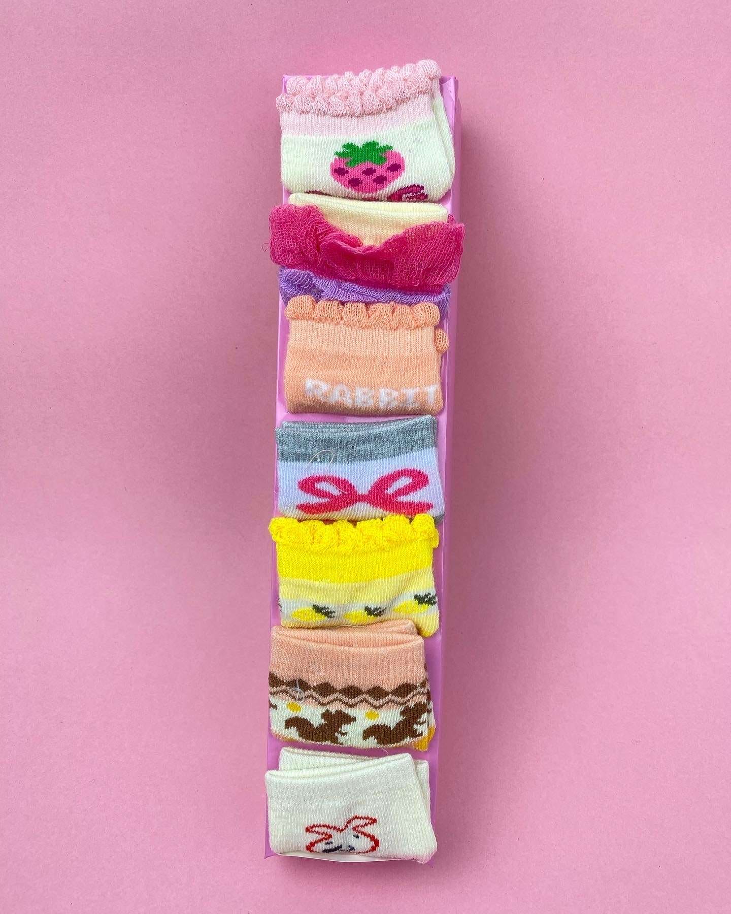 7 Day Socks Gift Set For Girls