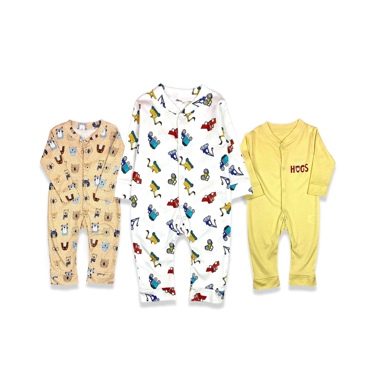 Sleepsuit Pack of 3 Baby Boy