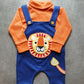 Winter Dungaree Suit Orange Inner