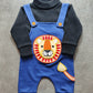 Winter Dungaree Suit Black Inner