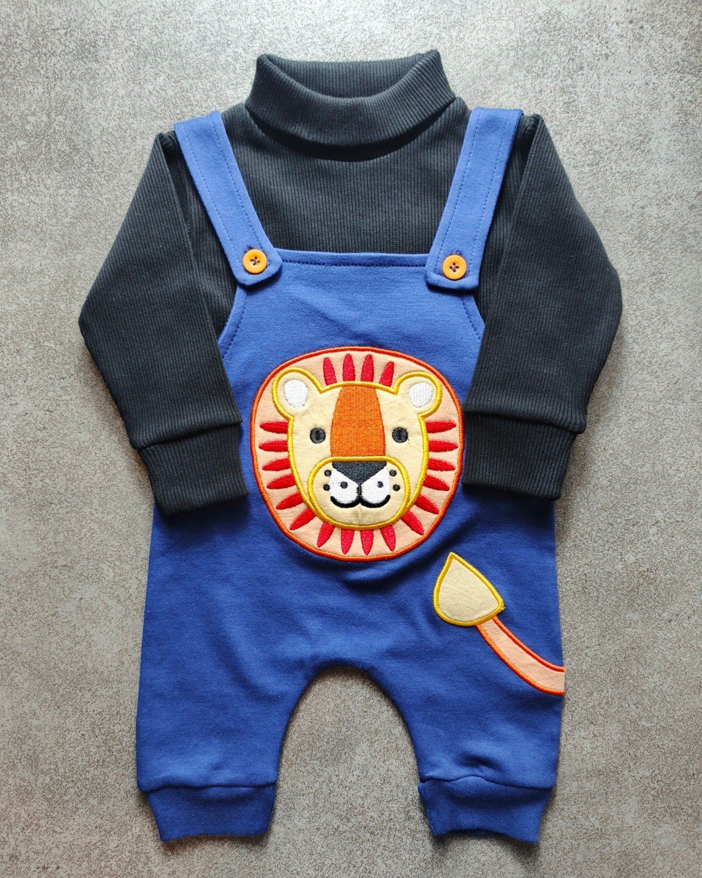 Winter Dungaree Suit Black Inner