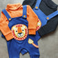Winter Dungaree Suit Orange Inner