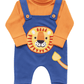 Winter Dungaree Suit Orange Inner