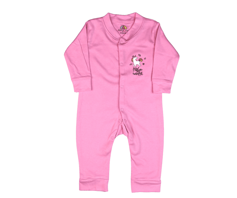 Baby Girl Sleepsuit Pack of 3 Multi
